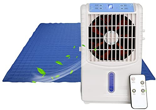 Mattress Cooler Bed Cooling Mattress Pad, 4 Temperature Adjustable Cooling Sleep Bed Fan, Outdoor Mobile Power Is Available (Size : 1.4x1.6m)