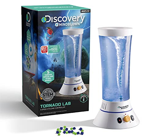 Discovery™ Tornado Lab, 5-Speed Cyclone Controller, Educational Learning Activity Kit, Fun and Exciting Toy, STEM Experiment Set for Boys, Girls, Kids Ages 6+