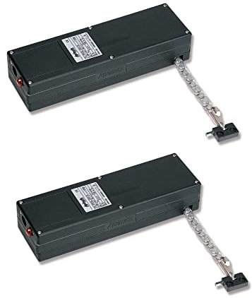Aprimatic | 2 Apricolor Varia 230V | 2Motori per L’Apertura e Chiusura Di Finestre e Porte | Attuatore Lineare a Catena (Nero)