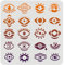 FINGERINSPIRE Evil Eye Schablone 30x30cm Wiederverwendbare Evil Eye Muster Zeichenschablone Teufelsauge Malvorlage Augen Schablone zum Malen auf Wand, Leinwand, Fliesen, Möbel und Papier