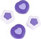 GeekShare Lot de 2 Paires/4 Capuchons en Silicone pour Joystick Kawaii compatibles avec Switch/OLED/Switch Lite - Version crème et foncée