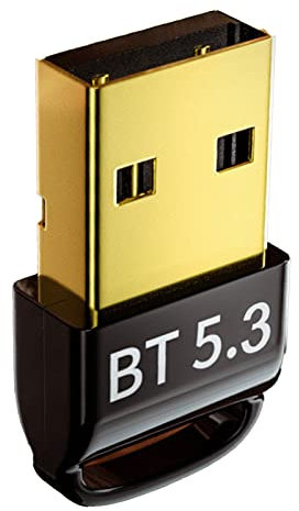 2023 Neuer Upgrade-Bluetooth-Adapter für PC, Bluetooth 5.3 USB-Dongle-Empfänger, PC-Treiber, Kostenloses Plug and Play, Kompatibel mit Windows 7 8.1 10 11 und Linux