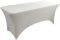 Elastische Tischdecke,Quadratische Tischtuch,Elastisch Biertischhussen Strechhussen Stretch Stehtisch Hussen für Restaurant Hochzeit Party Geburtstag Bankett Dekoration,Creme,244x75x75cm