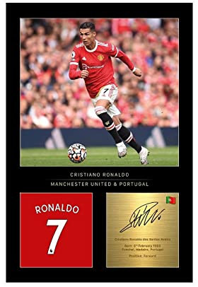 OakiTa Cristiano Ronaldo Fußball-Superstar-Poster, 3 Leinwand-Poster, Wandkunst, Dekordruck, Bild, Gemälde für Wohnzimmer, Schlafzimmer, Dekoration, ungerahmt, 20 x 30 cm