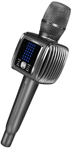 TOSING G6 Pro Karaoke Mikrofon Bluetooth für Kinder/Erwachsene Drahtloses Mikrofon, 20W Bluetooth Lautsprecher mit LCD,Drahtlose Mikrofone für Party/Kirche//Telefon/Tablets