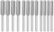 VGOL 12pcs 4.0mm 4.8mm 5.5mm Diamond Chainsaw Sharpener Burr Grinding Stone File Sharpening Polishing Grinding Tool for Chainsaw Grinder