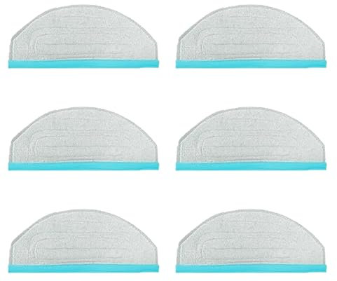 Frexusuent Mop Pad Replacement Part for Yeedi Cube for Yeedi CC Robotic Robot Vacuum Cleaner,6 Pcs Washable and Reusable Soft Microfiber Mop Pads Accessories