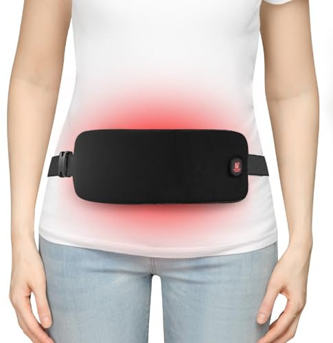 AROMA SEASON Wärmegürtel BASIC, Perioden Menstruations Wärmegürtel, Heizgürtel To Go mit 6h Akku für Bauch/Rücken/Lenden | Elektrisches Heizkissen mit Abschaltautomatik