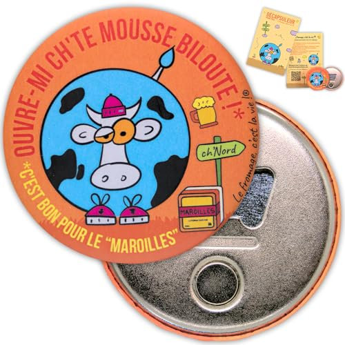 Décapsuleur magnétique réfrigérateur ouvre bouteille bière aimanté pour frigo vache nord humour