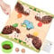 JONRRYIN Igel Spielzeug Holz Würfelspiel, Brettspiel Holz Montessori Spielzeug mit Würfeln, Mathe Feinmotorik Spiel Zählspielzeug Igel Familienspiele Lernspielzeug Geschenk für Kinder ab 3 4 5 6 Jahre