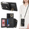 Lipvina Hülle für Samsung Galaxy Note 20 Ultra Hülle mit Band Kartenhalter handyhülle Hülle für Samsung Galaxy Note 20 Ultra mit Reißverschluss Band Ring Ständer Case für Frauen - Schwarz