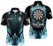 Blaues Ice Dartboard Personalisiertes Darts Polo & Quarter-Zip Shirt – Cooles Darts Shirt für Herren & Damen – Dart Trikots L1241