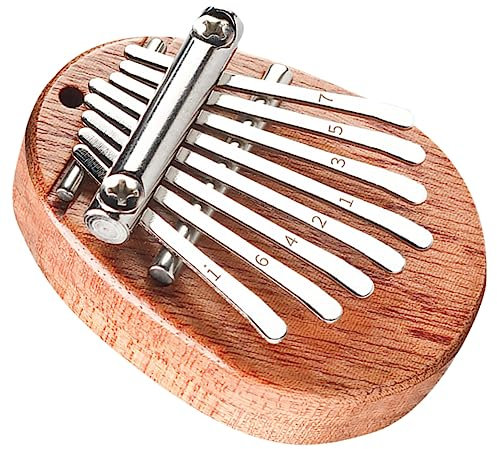 FUNOMOCYA Kalimba Daumenklavier Für Anfänger Mini Fingerklavier Musikinstrument Aus Holz Tragbar Für Erwachsene