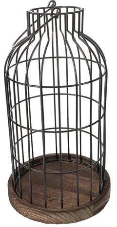 STOBAZA Vintage Candle Holder Metal Wood Tealight Stand Living Decor European Style