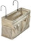 Amazon Basics Bedside Caddy Hanging Storage Organizer, 12 x 37 x 20 cm, Linen