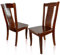 VAKON SALON - Esszimmerstühle 6er Set aus Kirschbaumholz, Holzstuhl, Küchenstuhl aus Massivholz bis 150 kg - Design 807 - Walnussbraun