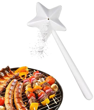 Salero Y Pimentero, Varita Mágica Salero Y Pimentero, Varita Mágica Estrella Sal, Esparcidor de Especias Varita Mágica en Forma de Estrella Para Cocina, Restaurante
