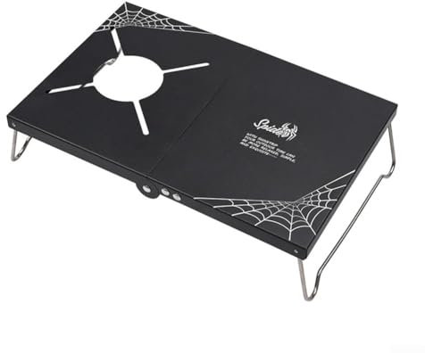 Table de réchaud de camping en alliage d'aluminium, pliable et portable pour le camping, la randonnée et les pique-niques