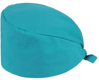 MIRKUZI 1 Stück Krankenschwester-Haube Arzt-Kopfbedeckung Verstellbare Op-Haube für Ärzten Krankenschwestern Zahnärzten Pharmazeuten Medizinischem Personal (Seeblau)