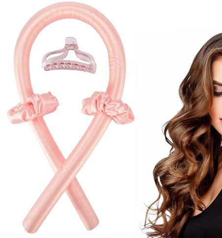 [Komplettset] Locken ohne Hitze - Lockenwickler | Locken über Nacht für mittleres/langes Haar | Heatless Curl Set | Samt Rutschfest