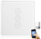 Interruptor de persiana inteligente, interruptor de luz wifi, temporizador de persiana inalámbrica, compatible con Alexa/Google Home/Smart Life, control de persianas wifi, requiere cable cero