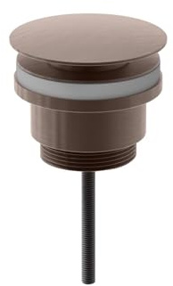 Bonde de lavabo universelle en bronze | Fente ou non fendue | Bonde de lavabo | Finition bronze | Bouchon de lavabo