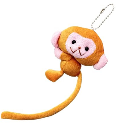 Charme de porte-clés de singe, dessin animé de porte-clés en peluche - Charme de pendentif de sac à dos créatif, support de clés de voiture, accessoire décoratif pour les garçons