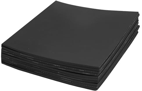 10-Pack Anti Vibration Pad, 6 x 6 x 1/8 inches, 2.7 pounds