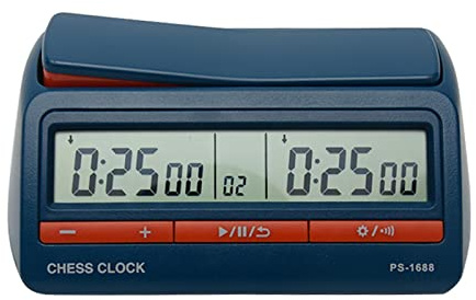 Chess Clock, Advanced Digital Chess & Portable Game Timer, for Portable Timer for Board Games and Delayed Countdown Function