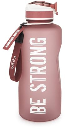 KASANOVA Trinkflasche mit motivierendem Schriftzug 2,2 l rot Bold Collection