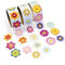 cama24com Bunte Blumen Flower Power Aufkleber Sticker 300 Stück Mitgebsel Mottoparty mit Palandi® Sticker