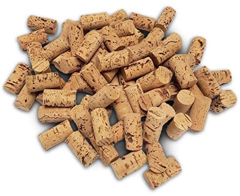 IBERIA Weinkorken 100 Stk Bastelkorken dunkel Karton 45x24mm Weinkorken zum Basteln und Deko -Flaschenkorken als Bastelzubehör für Kinder und Hobby Bedarf
