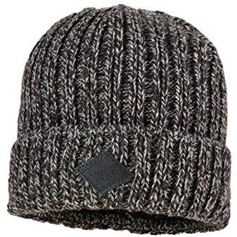 maximo Jungen mit Rippstruktur und Umschlag Mütze, Schwarz (Schwarzmeliert 46), (Herstellergröße: 51)