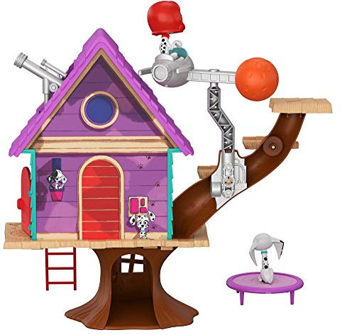 La Carica dei 101, Casa sull'Albero con 2 Dalmata e Tanti Accessori, Giocattolo per Bambini 5 + anni, GDL88