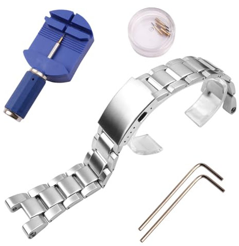 KHZBS Ersatz-Uhrenarmbänder aus Edelstahl, passend für Casio G Shock GST-B100, GST-210, GST-S300, GST-S110, GST-S100, Uhrenarmband
