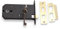 Infinity Decor 6 inch 150mm Horizontal Mortice Door Sash Lock in Polished Brass - Replaces Union 2077