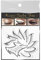 Allbestaye Lidschatten Schablone Aufkleber Eyeliner Make-up Tool Lazy Moulds Card Stencil Non-woven