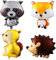 ballonfritz® Wald Tiere 4 tlg. Set - XXL Igel, Fuchs, Waschbär und Eichhörnchen Luftballon 55x30x20cm als Geburtstagsgeschenk, Party-Deko oder Überraschung den Kindergeburtstag