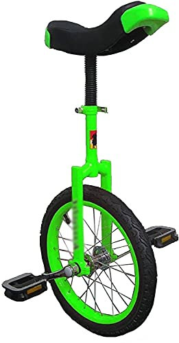 JINCAN. Anfänger Grünes Unicycle 20/24 Zoll, Sport-Einrad, Einrad mit Rädern mit Anti-Skid-Reifen und verstellbarem Release-Sattel, Reifenrad-Reiten im Freien Sport Fitness-Übung Gesundheit und Sicher