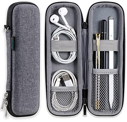 iDream365 Apple Federmäppchen-Halterung, schlanke Eva-Tragetasche/Tasche/Halter für Apple Pencils, Executive Füllfederhalter, Kugelschreiber, Eingabestift, Grau