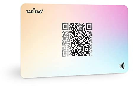 TAPiTAG Digitale Visitenkarten-NFC-Tag + QR (Shimmy)