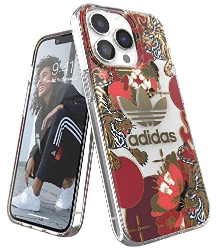 adidas Originals Hülle Entwickelt für iPhone 13 Pro 6.1, Fallgeprüfte Hüllen, stoßfeste erhöhte Kanten, Original Schutzhülle, Chinesisches Neujahr