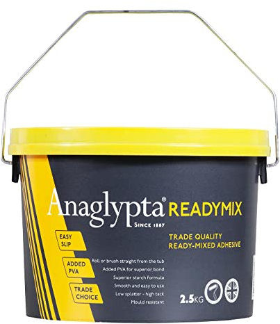 Ready Mixed Easy Paste Wallpaper Adhesive by Anaglypta - 2.5kg Tub