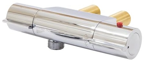 Caraflow V200 Horizontal Thermostatic Mixer Valve for Static Caravan Bathroom Shower 45MM