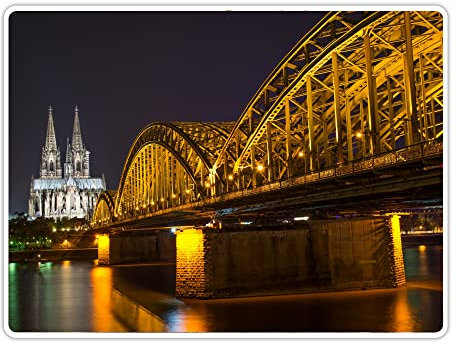Vero Home 11874 Tischset 4-teilig | Motiv Religion Kölner Dom | Kratzfest abschwischbar | Maße: 39 x 29 cm