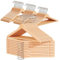 OGIVO Kleiderbügel aus Holz – 50er Set Holzbügel für Ihre Garderobe – 360° drehbarer Haken – Einkerbungen an den Schultern – Hangers (Natur)