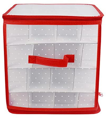 semen Weihnachtsbaumkugeln Kugeln Aufbewahrungsbox Große Kugeln Halter für Baum Xmas Ornamente Dekoration Aufbewahrungstasche mit Reißverschluss