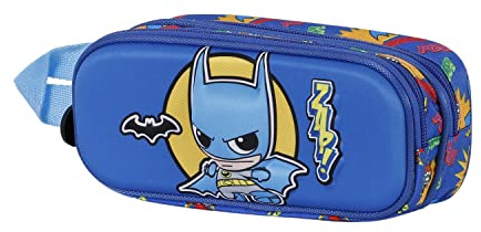 DC Comics Unisex 04491 3D Doppelfedermäppchen Zap, Mehrfarbig, Einheitsgröße