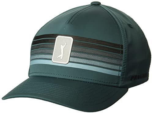 PGA TOUR Golfkappe für Herren, bedruckt, gestreift, Grünreiher, Einheitsgröße