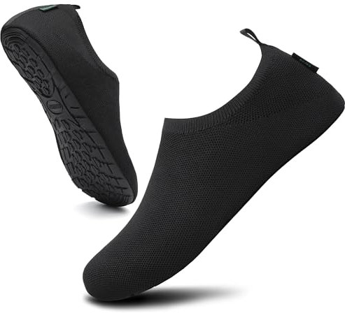 SAGUARO Chaussures d'eau Unisexe Séchage Rapide Mesh Respirant Chaussures Sport Aquatique Intérieur Extérieur, Noir Aqua 38/39